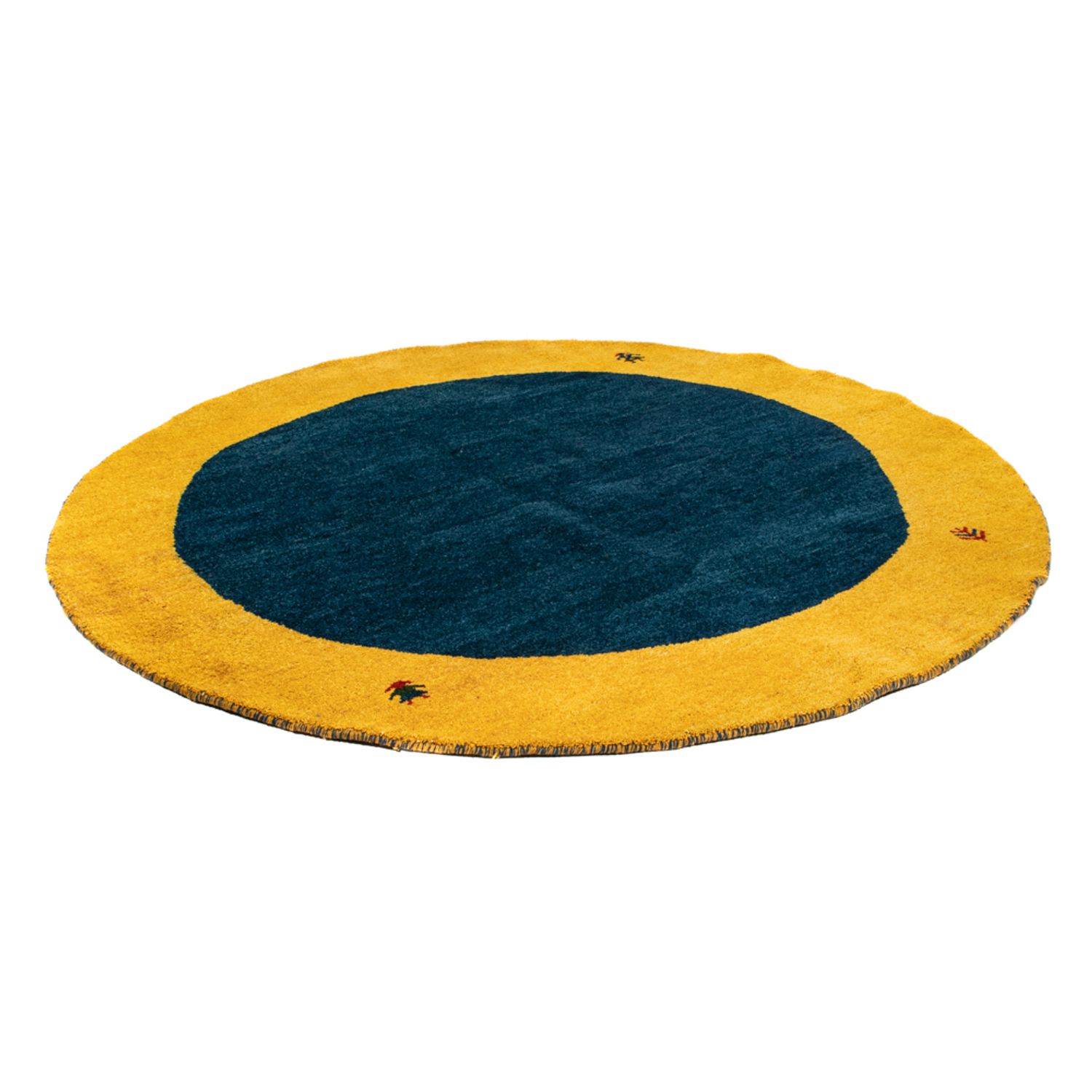 Gabbeh Rug - Indus round  - 193 x 193 cm - blue