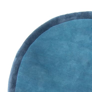 Rug round  - 245 x 245 cm - blue