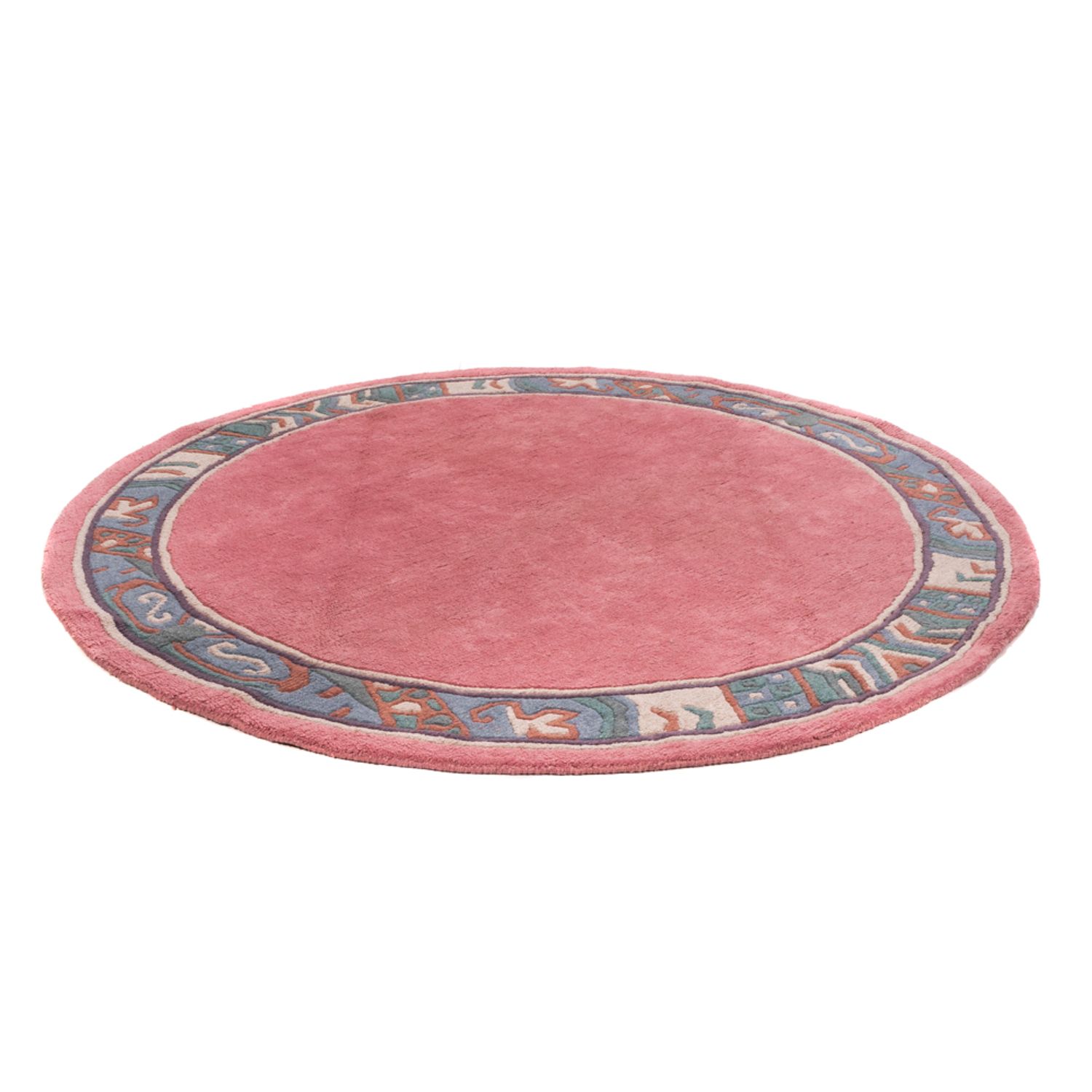 Nepal Rug round  - 197 x 197 cm - fuchsia