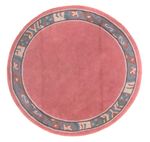 Nepal Rug round  - 197 x 197 cm - fuchsia