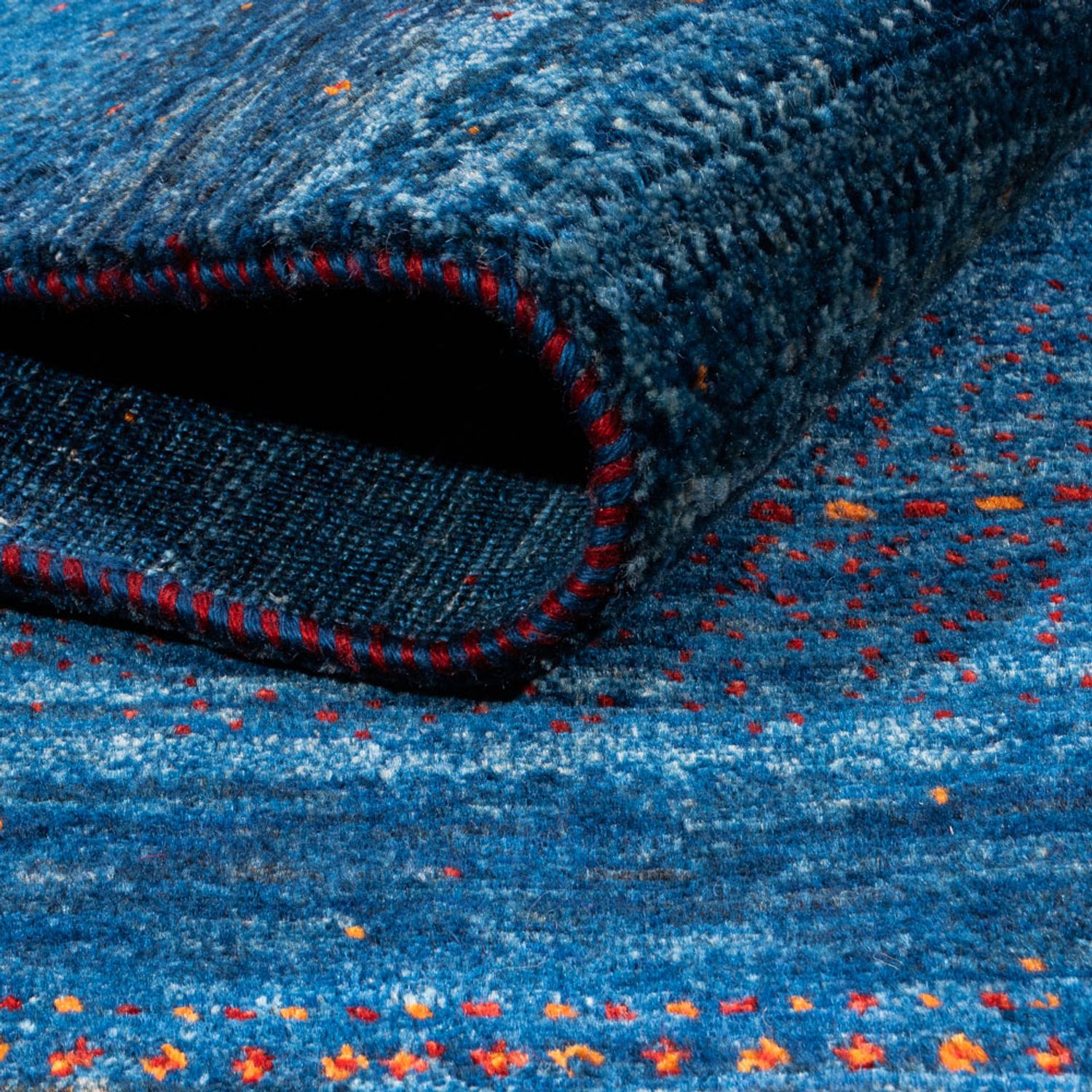 Gabbeh Rug - Loribaft Perser - 190 x 128 cm - blue