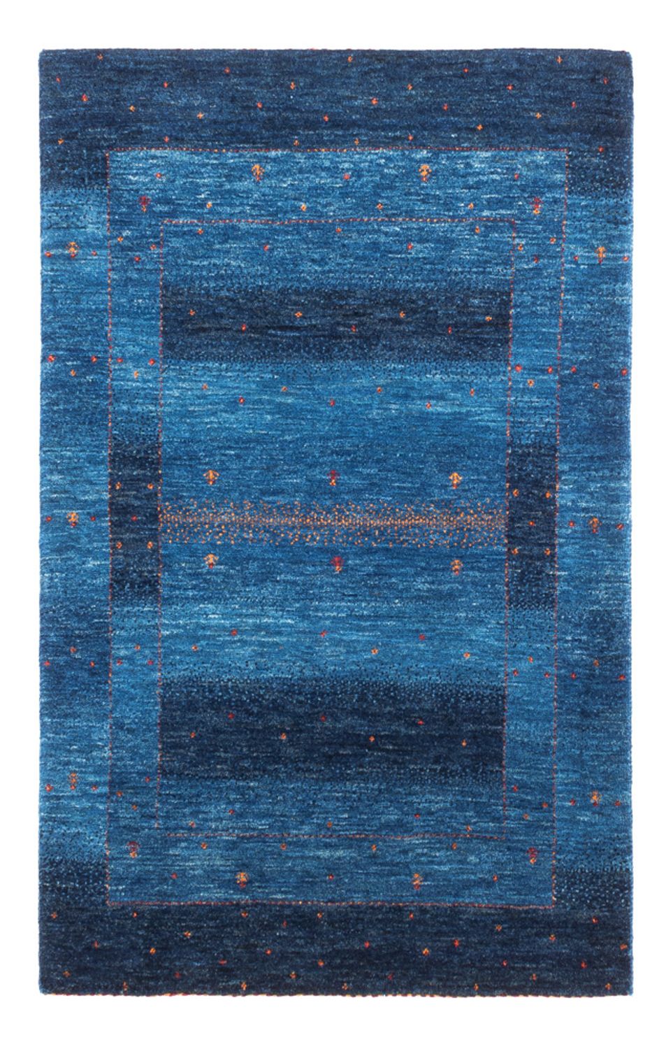 Gabbeh Rug - Loribaft Perser - 129 x 85 cm - blue