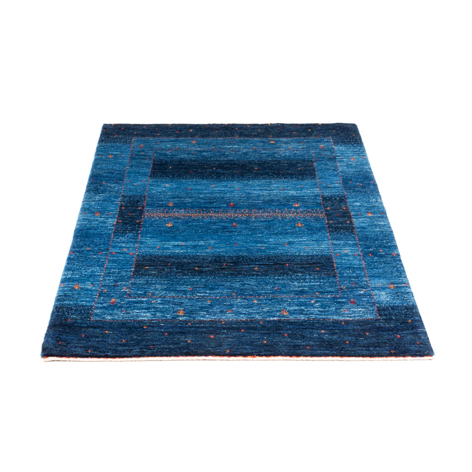 Gabbeh Rug - Loribaft Perser - 129 x 85 cm - blue