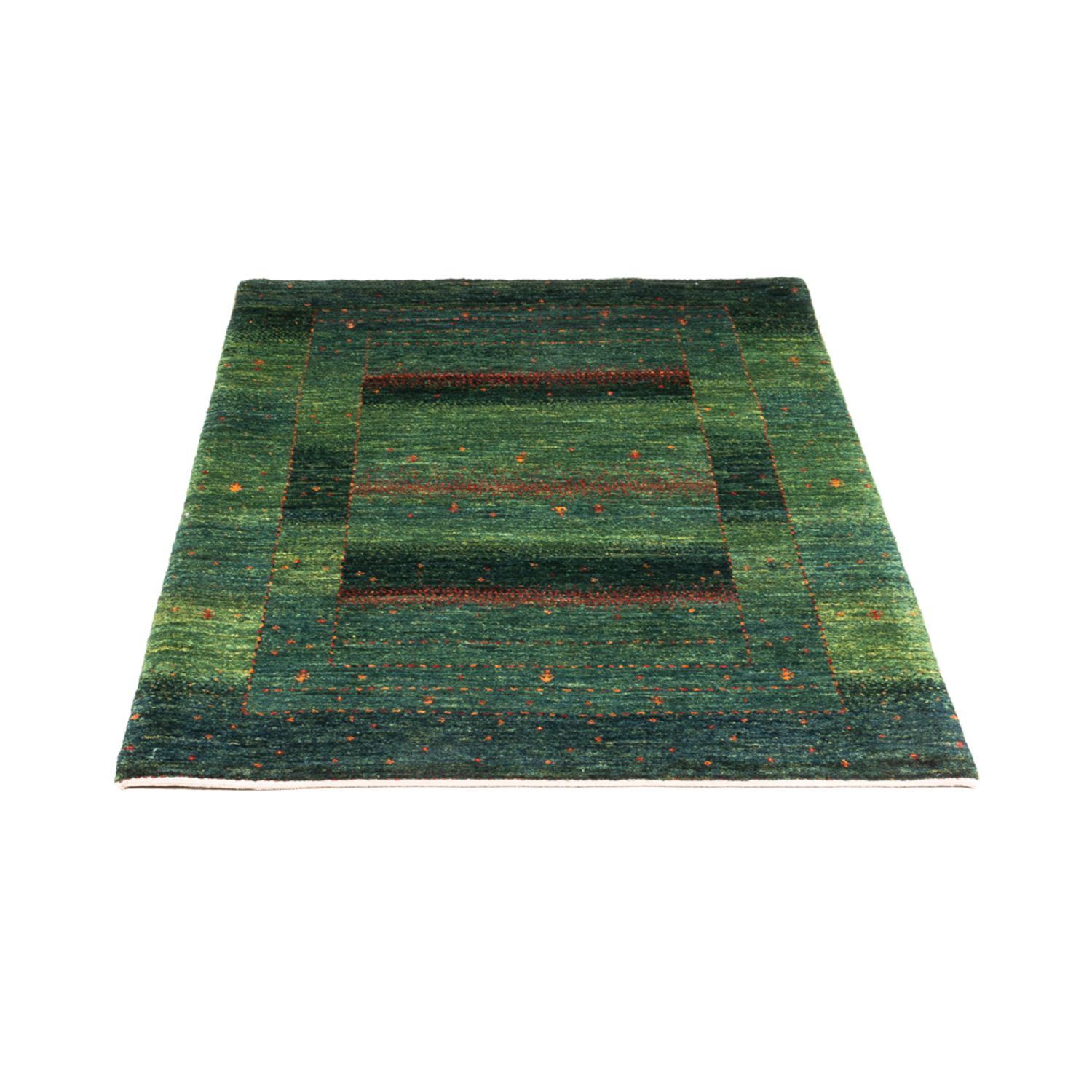 Gabbeh Rug - Loribaft Perser - 125 x 86 cm - green