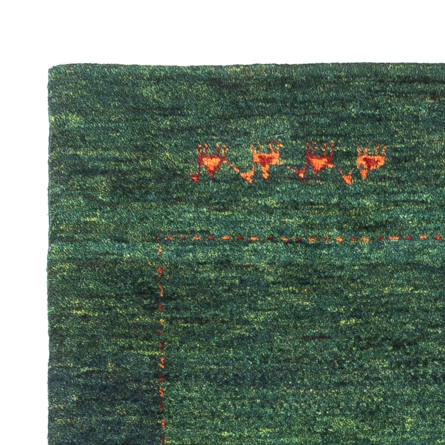 Gabbeh Rug - Loribaft Perser - 120 x 80 cm - green