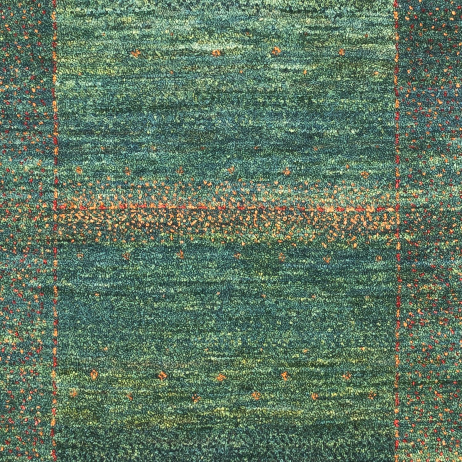 Gabbeh Rug - Loribaft Perser - 111 x 83 cm - green