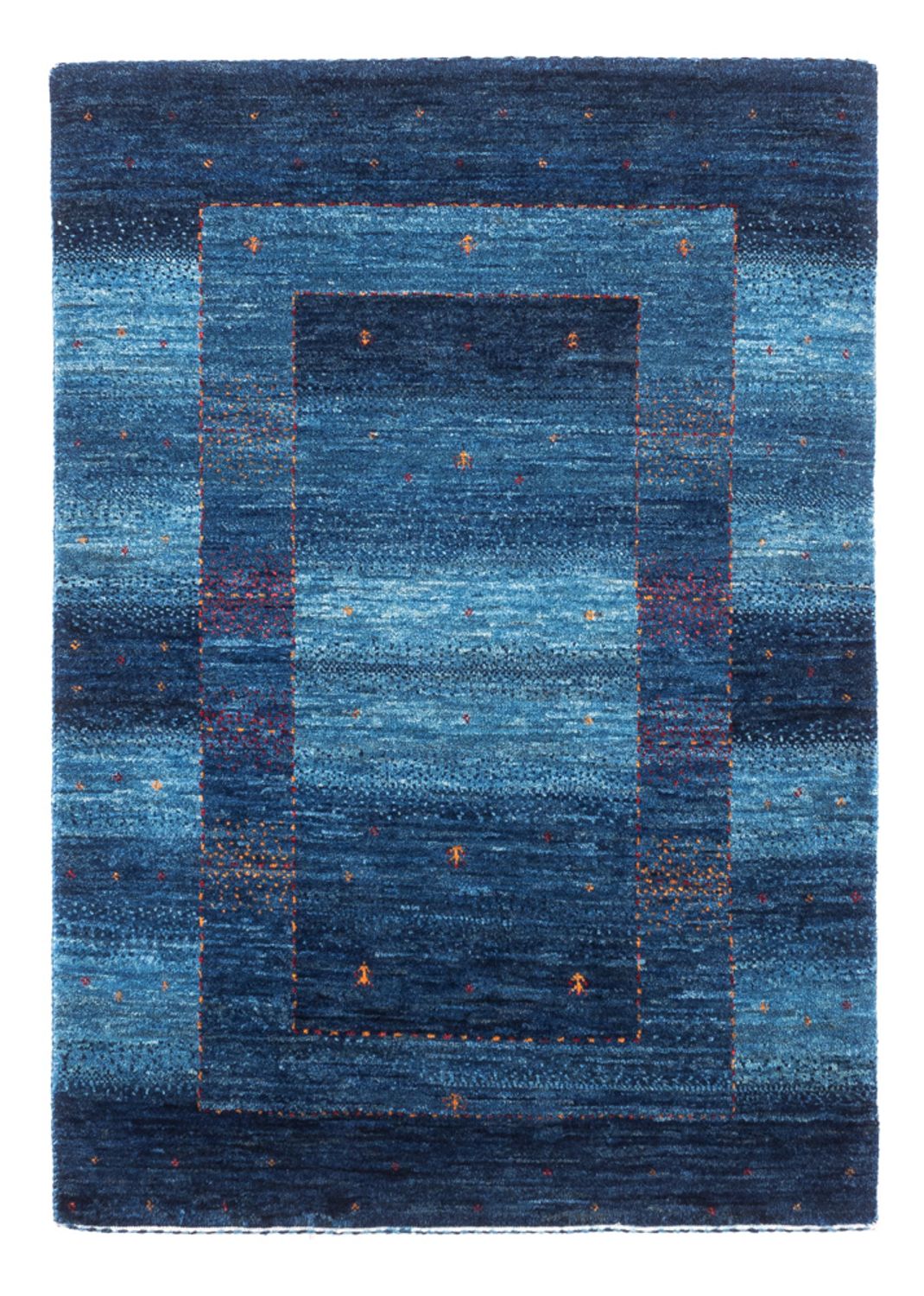 Gabbeh Rug - Loribaft Perser - 116 x 84 cm - blue