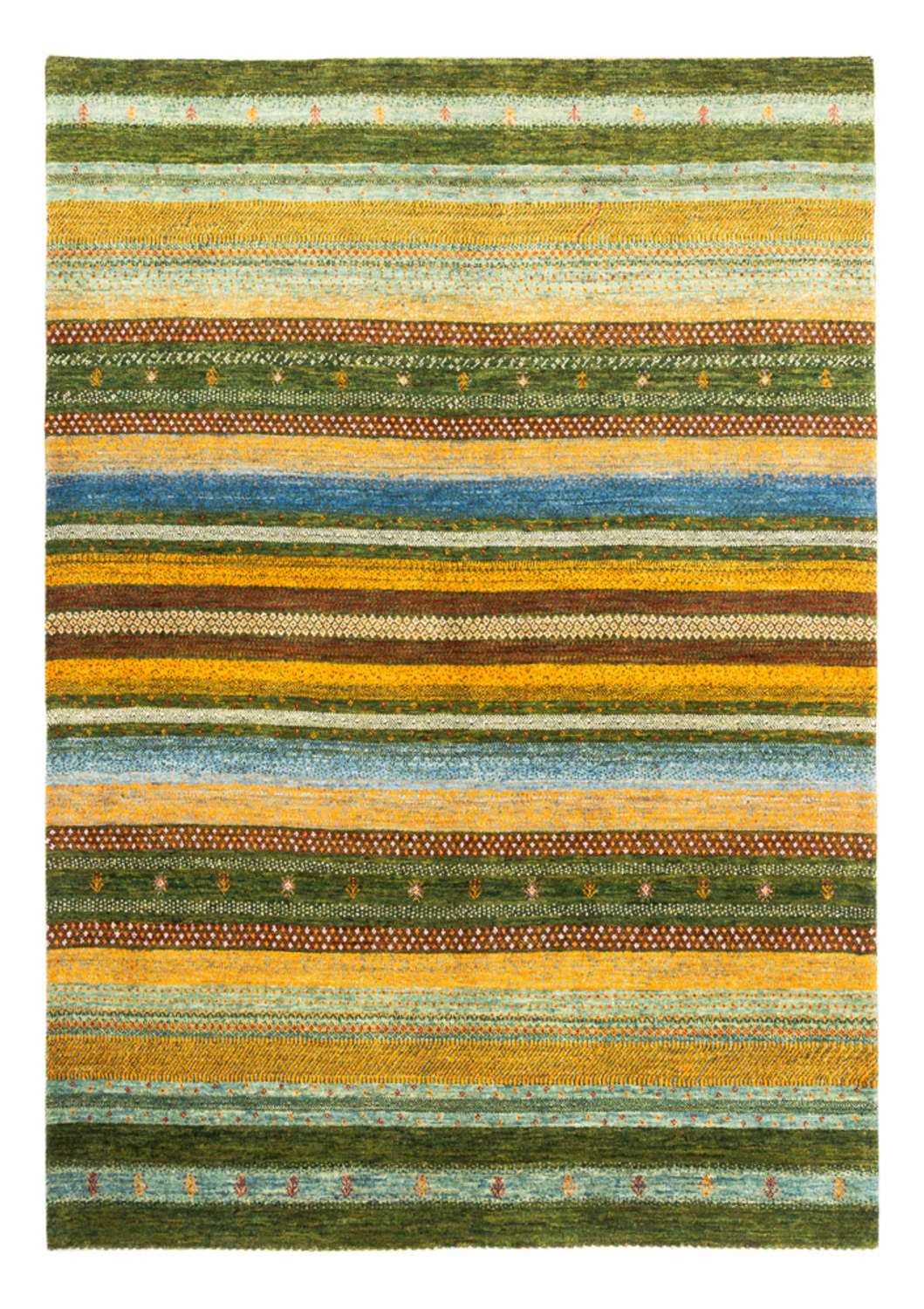 Gabbeh Rug - Loribaft Perser - Royal - 220 x 152 cm - green