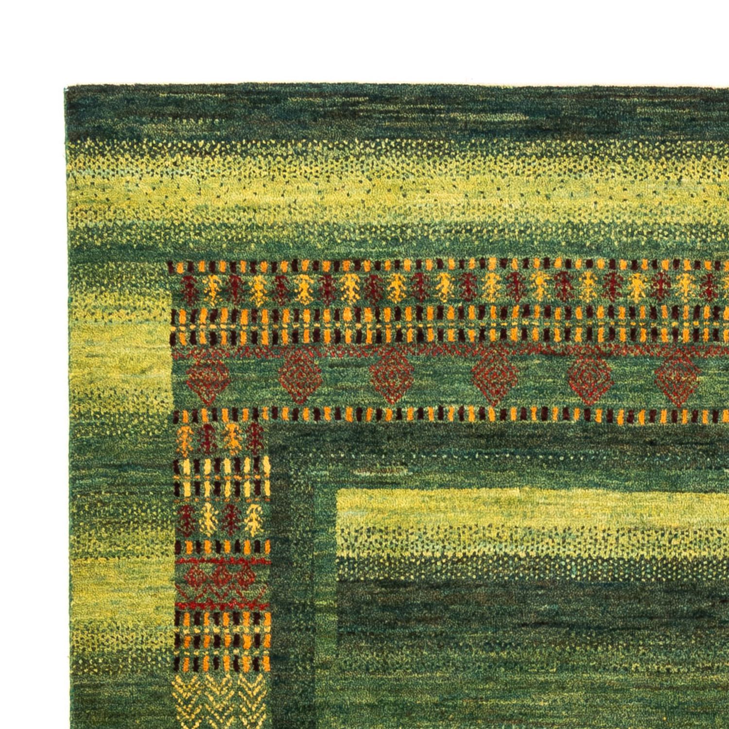 Gabbeh Rug - Loribaft Perser - Royal - 216 x 157 cm - green