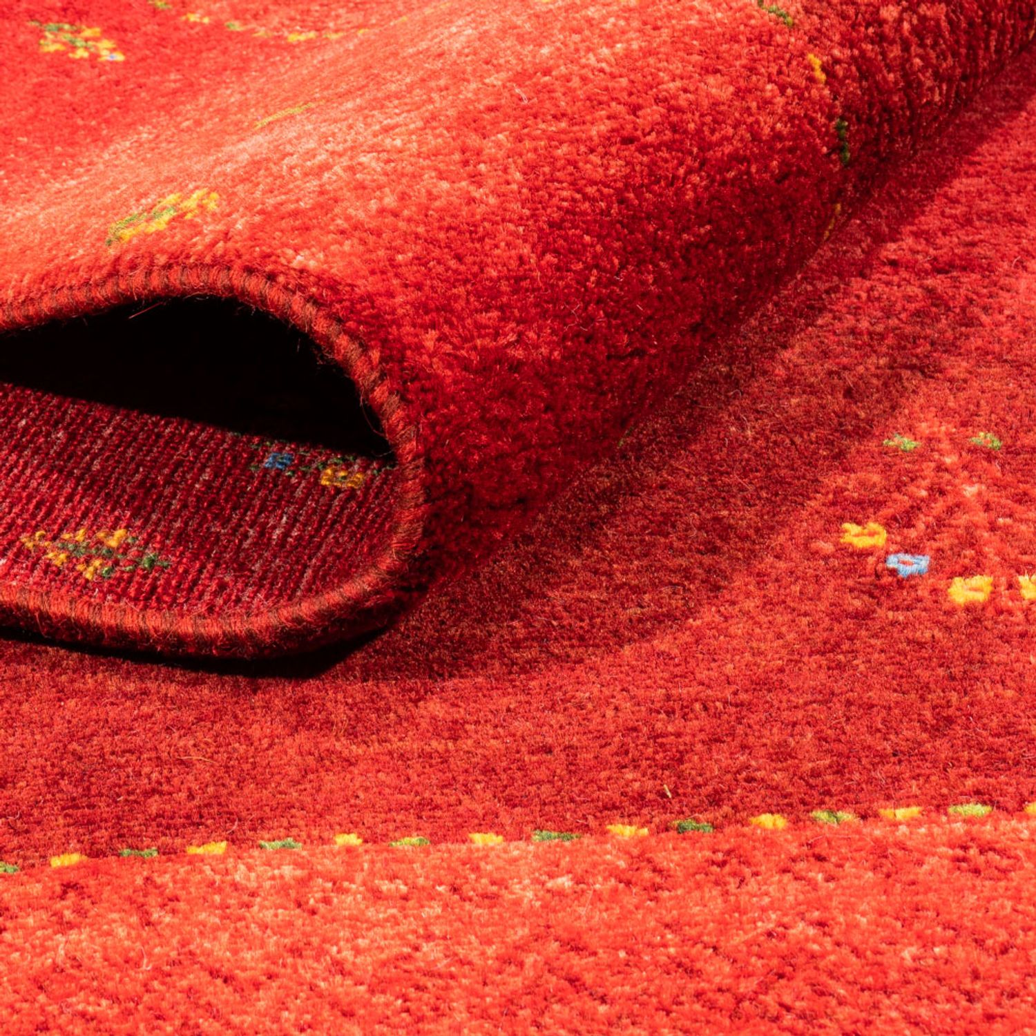 Gabbeh Rug - Loribaft Perser - 206 x 156 cm - red