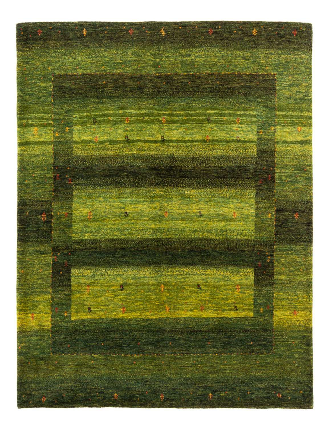 Gabbeh Rug - Loribaft Perser - 200 x 159 cm - green