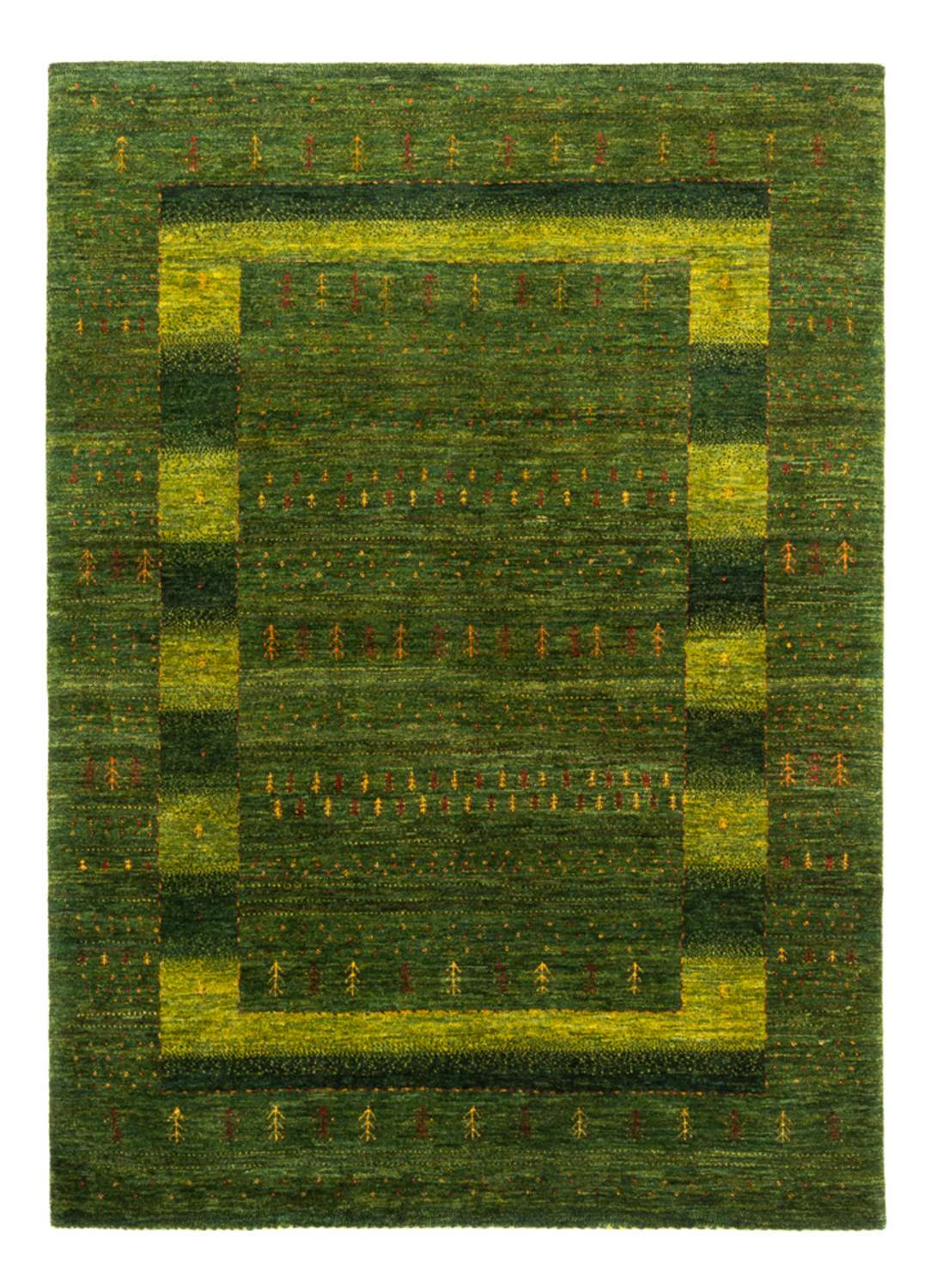 Gabbeh Rug - Loribaft Perser - 205 x 150 cm - green