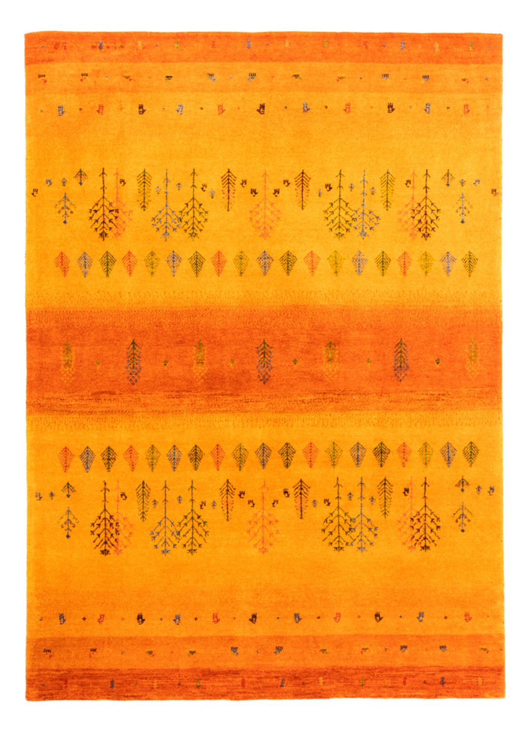 Gabbeh Rug - Loribaft Perser - 209 x 150 cm - gold