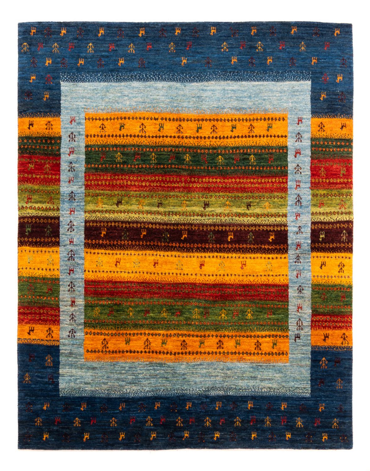 Gabbeh Rug - Loribaft Perser - Royal - 190 x 147 cm - blue