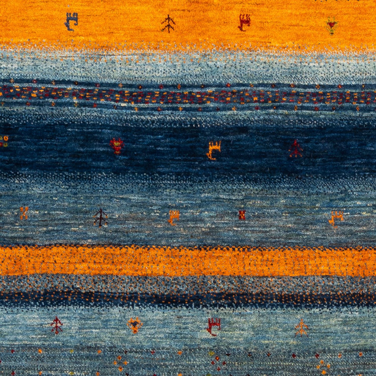 Gabbeh Rug - Loribaft Perser - Royal - 209 x 144 cm - blue