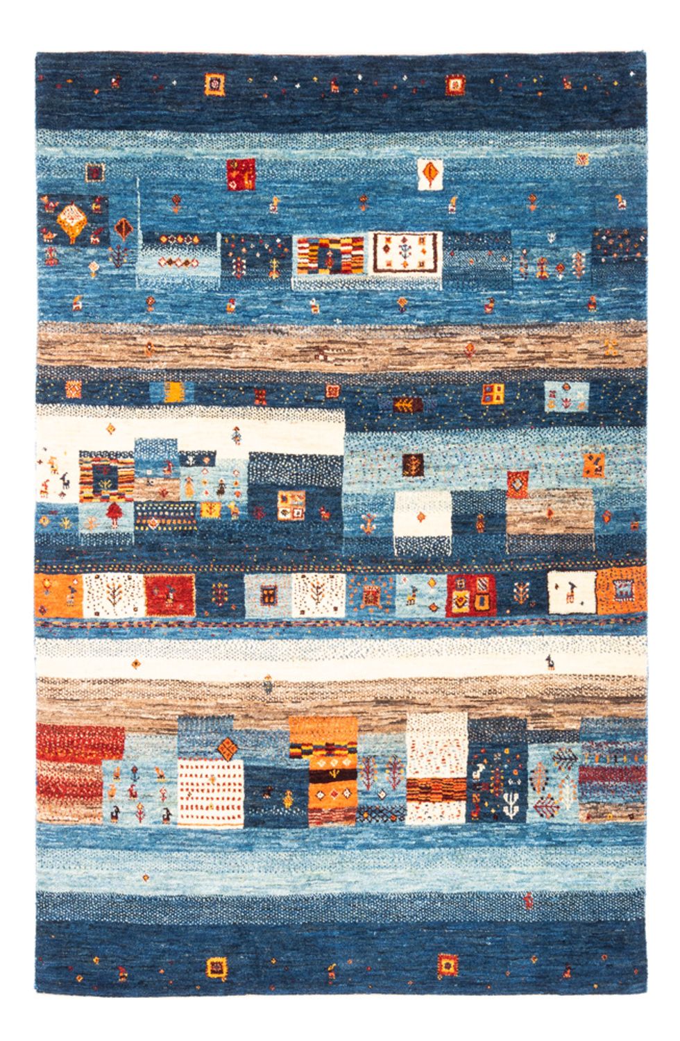 Gabbeh Rug - Loribaft Perser - Royal - 180 x 123 cm - multicolored