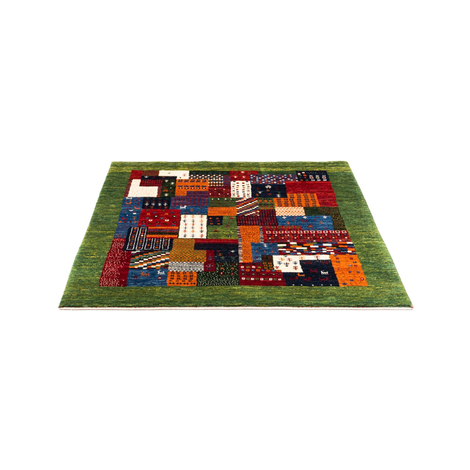 Gabbeh Rug - Loribaft Perser - Royal square  - 129 x 120 cm - multicolored