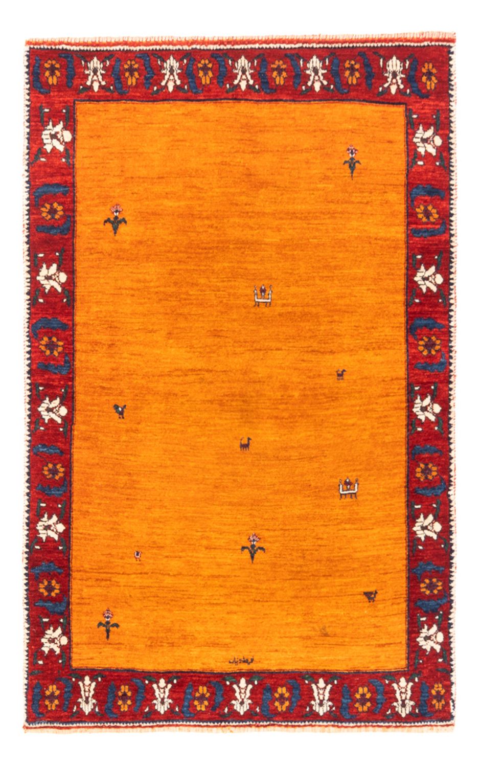 Gabbeh Rug - Perser - 165 x 107 cm - gold