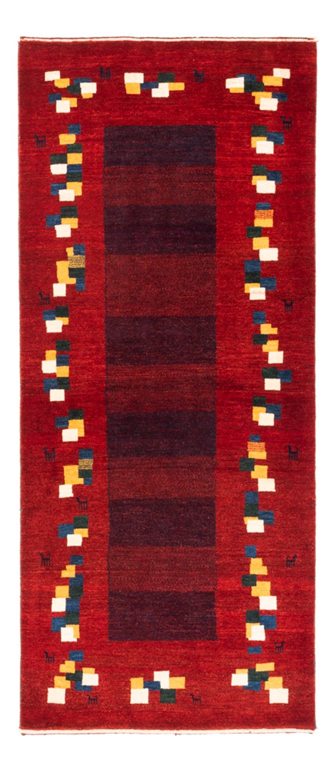 Runner Gabbeh Rug - Perser - 200 x 85 cm - red