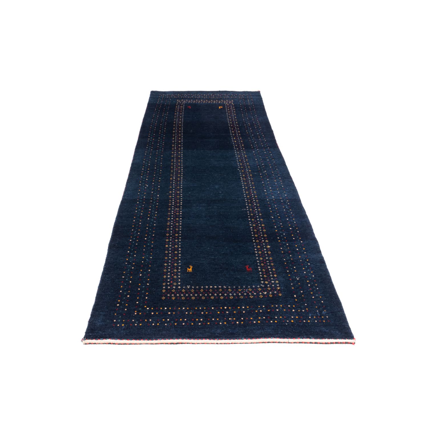 Runner Gabbeh Rug - Perser - 245 x 83 cm - dark blue