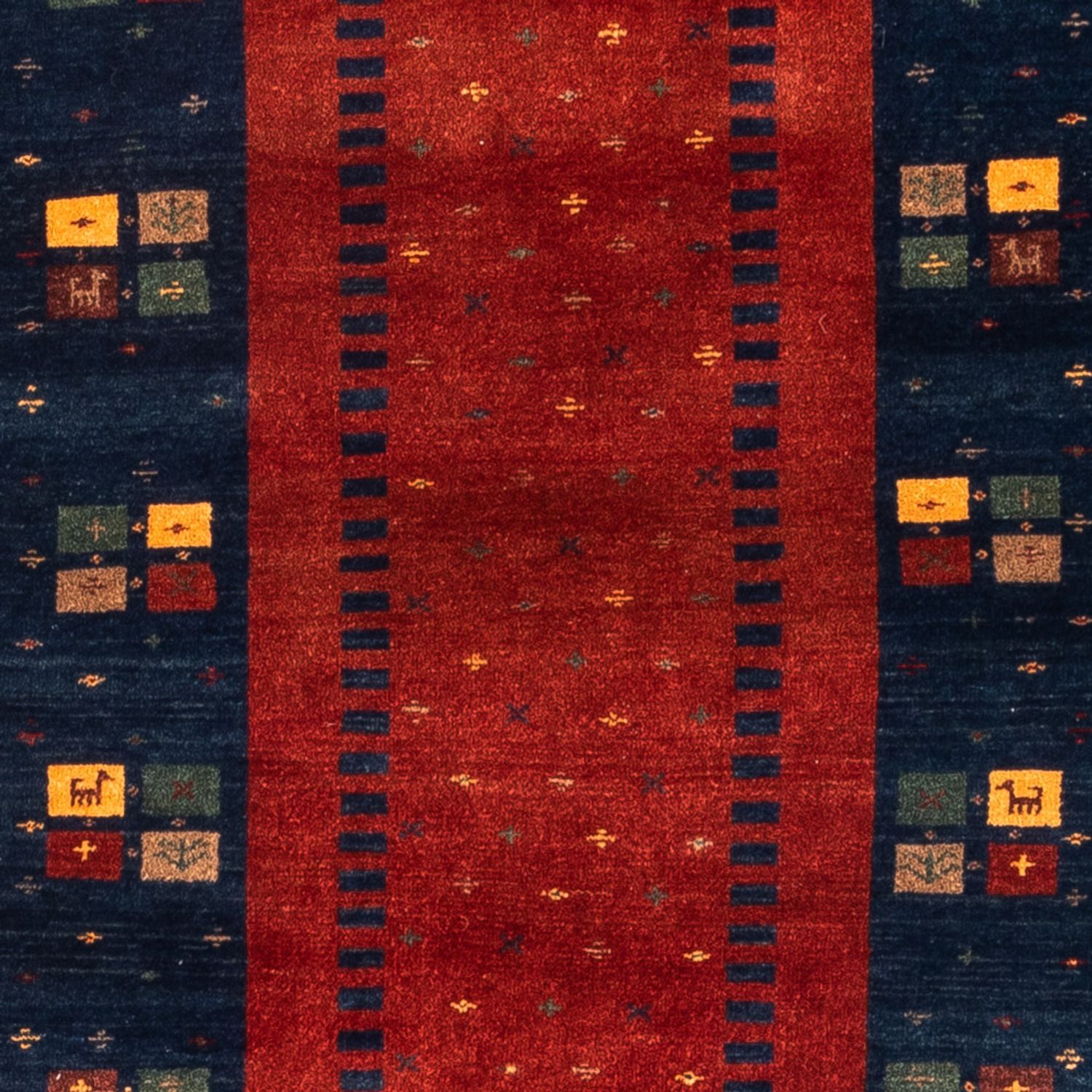 Runner Gabbeh Rug - Perser - 214 x 80 cm - red