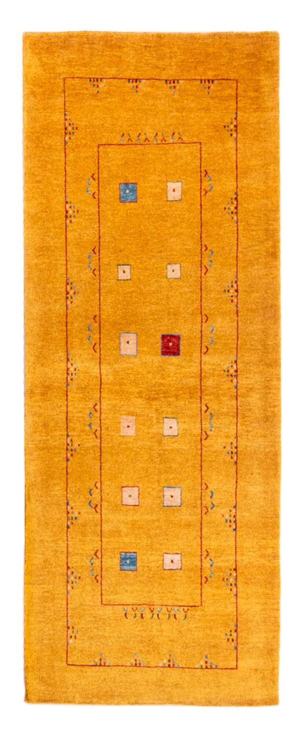 Runner Gabbeh Rug - Perser - 204 x 84 cm - gold