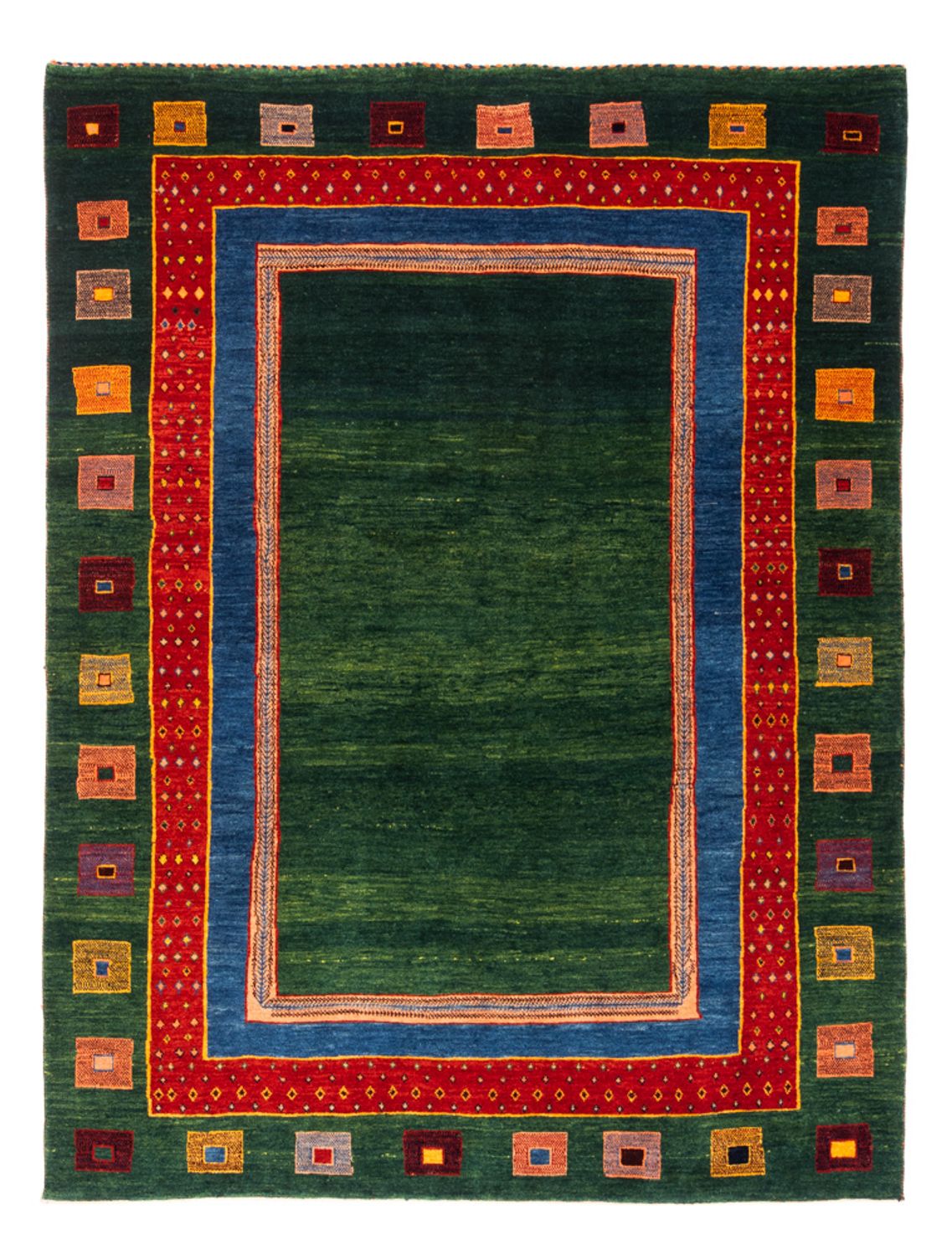 Gabbeh Rug - Perser - 195 x 150 cm - green