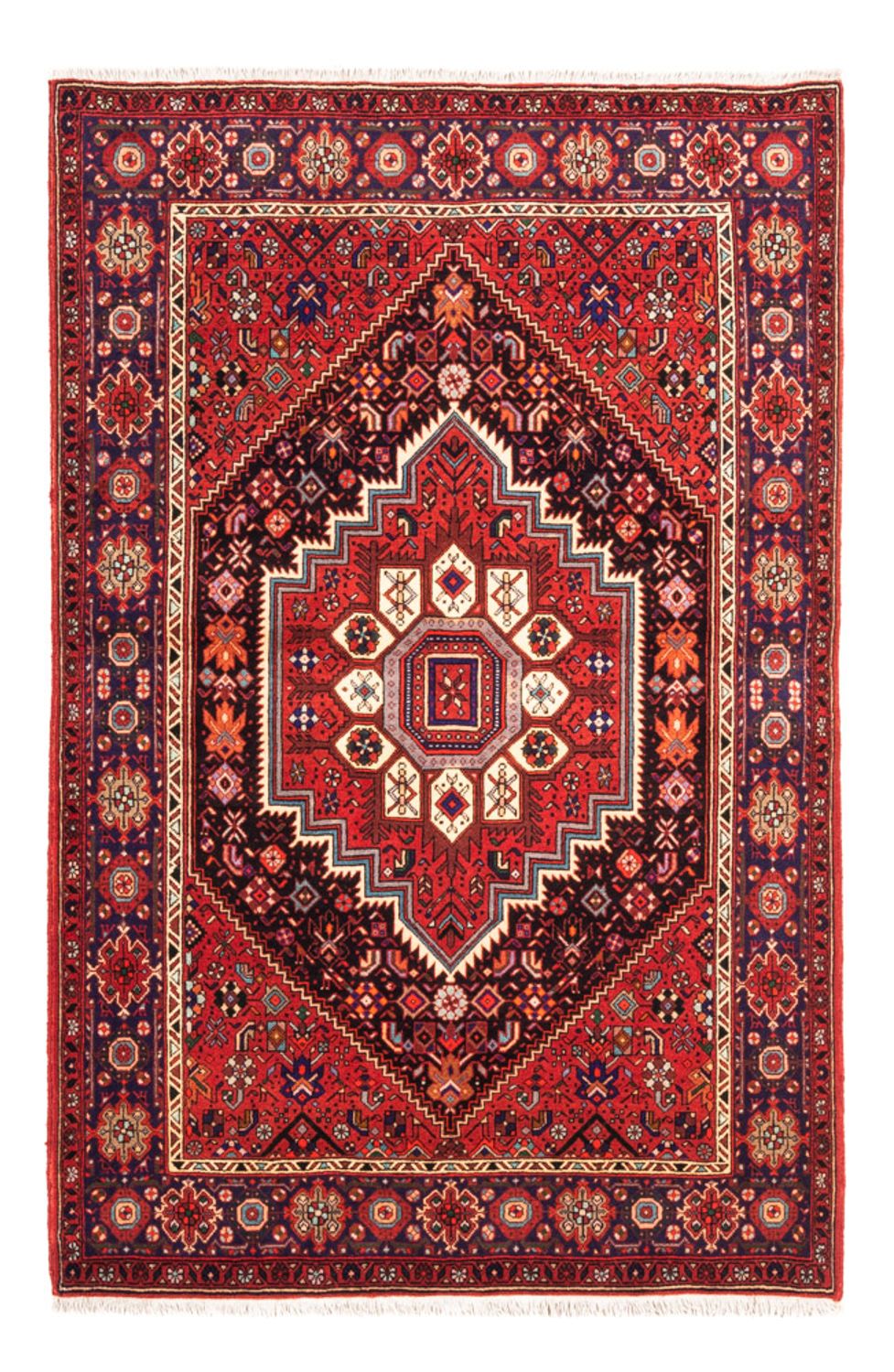 Perser Rug - Nomadic - 152 x 100 cm - red