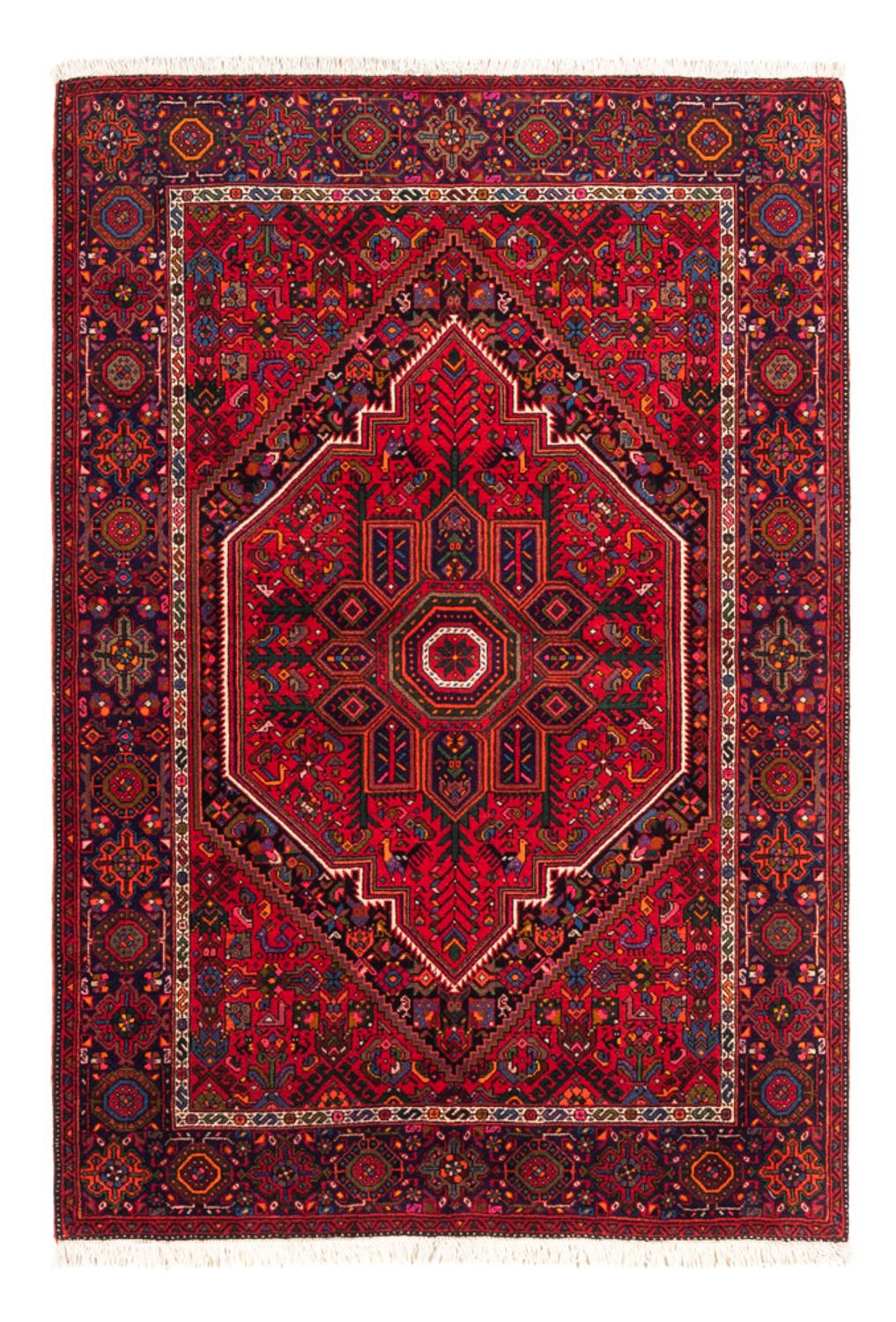 Perser Rug - Nomadic - 144 x 100 cm - red