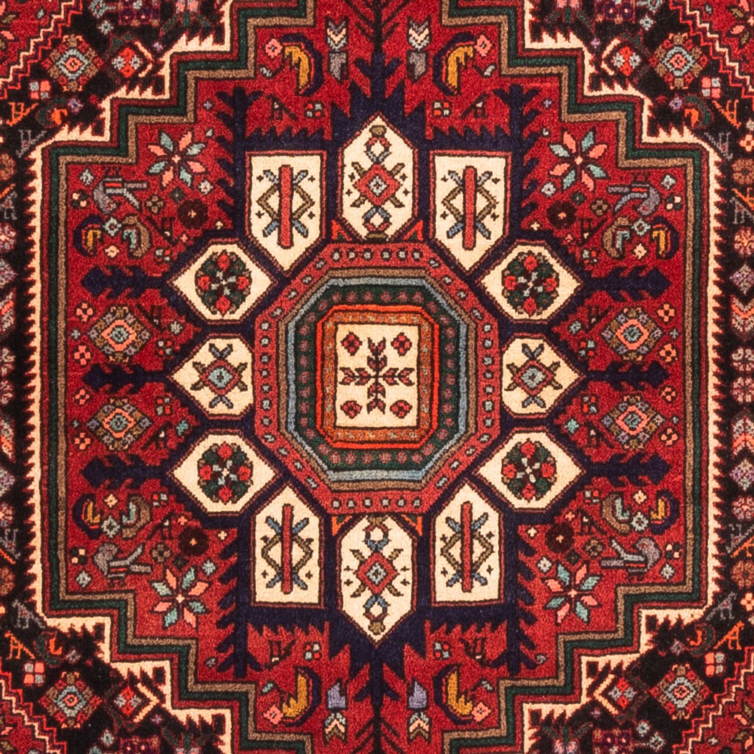 Perser Rug - Nomadic - 152 x 100 cm - red