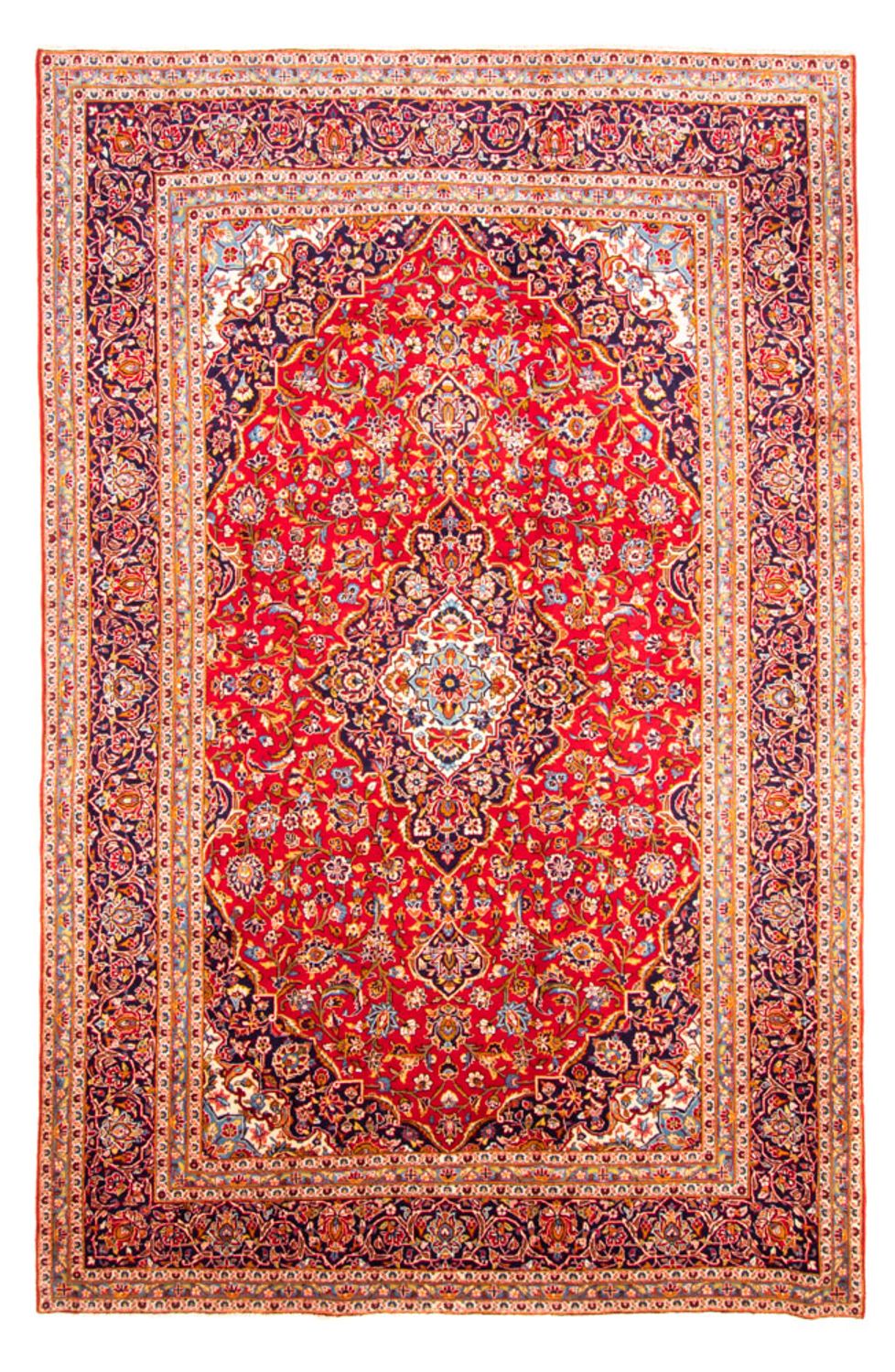 Perser Rug - Keshan - 374 x 240 cm - red