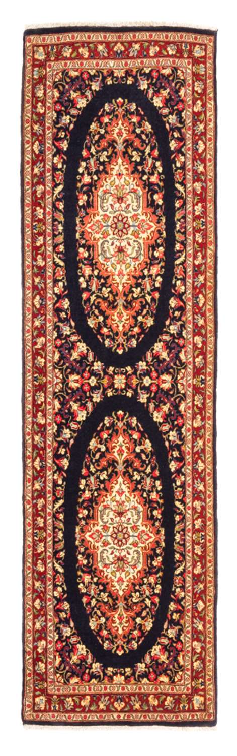 Runner Perser Rug - Ghom - 217 x 63 cm - dark blue