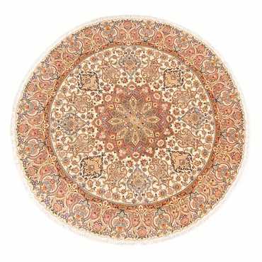 Perser Rug - Tabriz - Royal round  - 200 x 200 cm - cream