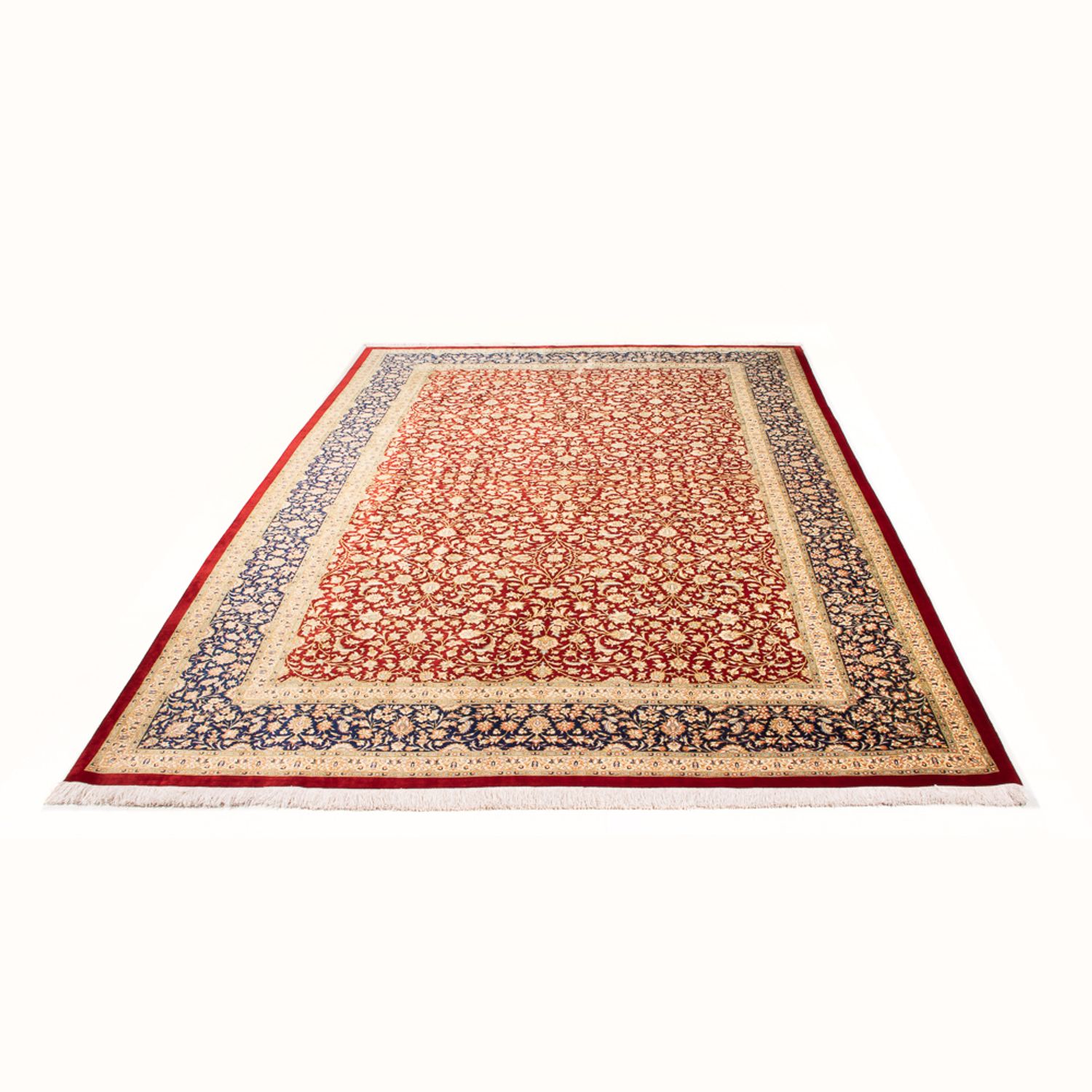 Silk Rug - Ghom Silk - Premium - 294 x 197 cm - red