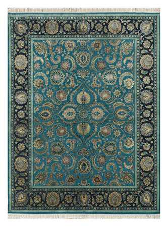 Wool Rug - 300 x 240 cm - sea blue