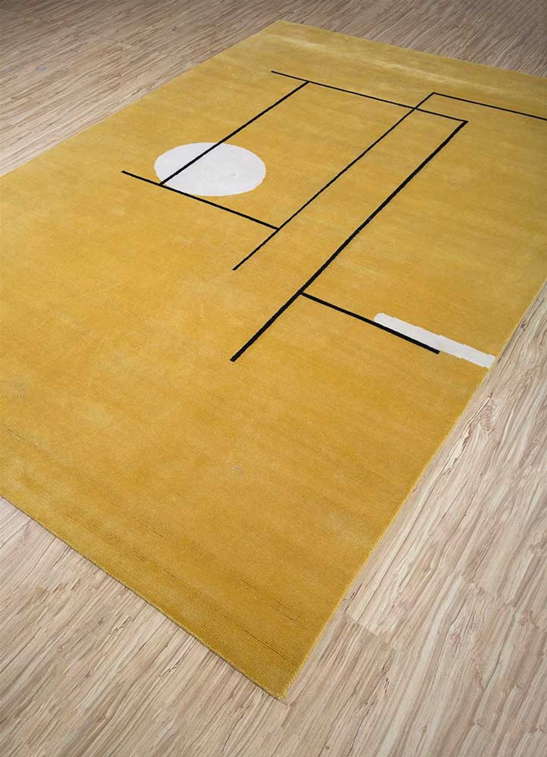 Wool Rug - 270 x 180 cm - gold