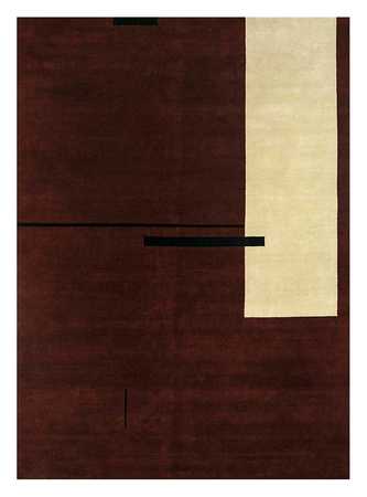 Wool Rug - 300 x 240 cm - wine red