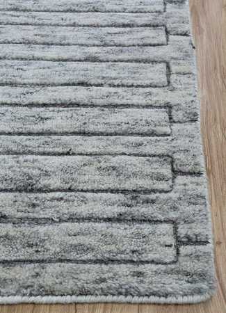 Wool Rug - 300 x 240 cm - grey