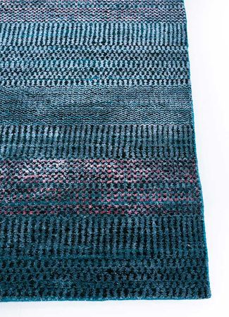 Wool Rug - 270 x 180 cm - dark blue