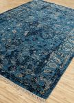 Wool Rug - 420 x 300 cm - dark blue