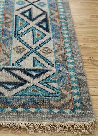 Wool Rug - 240 x 150 cm - light blue