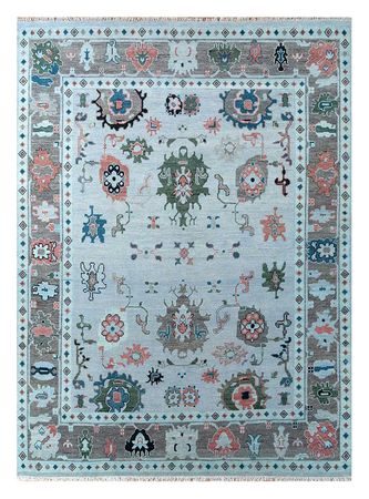 Wool Rug - 360 x 270 cm - light blue