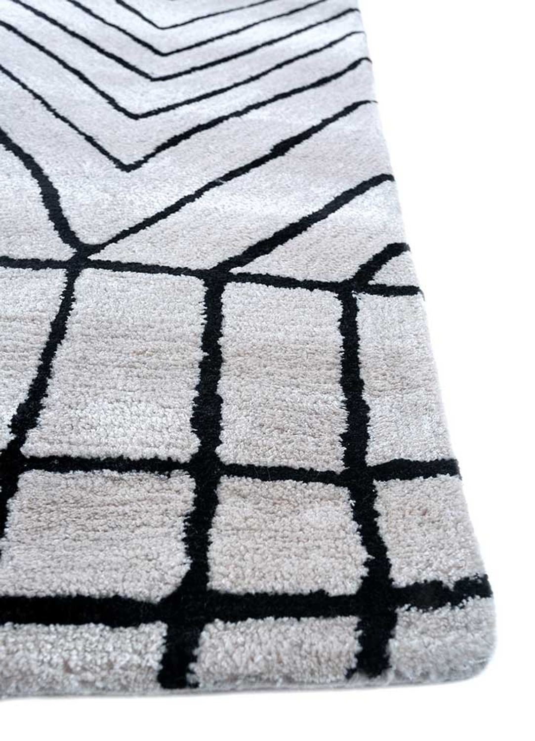 Wool Rug - 330 x 240 cm - light grey