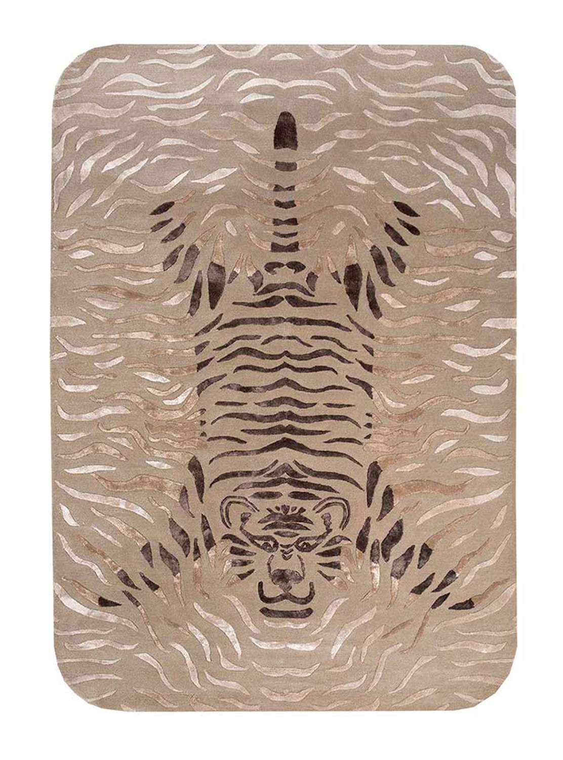 Wool Rug other shape  - 270 x 180 cm - light beige