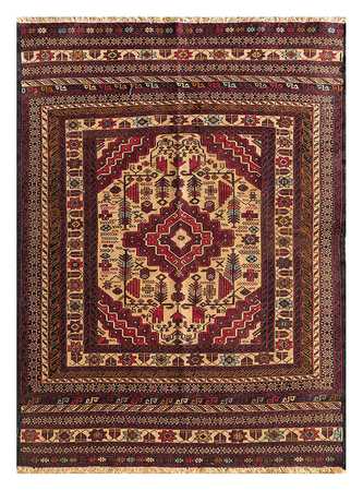 Wool Rug - 180 x 120 cm - red