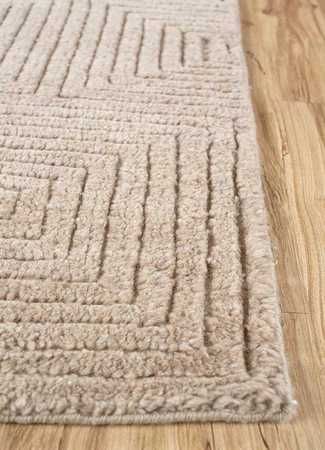 Wool Rug - 270 x 180 cm - dark beige