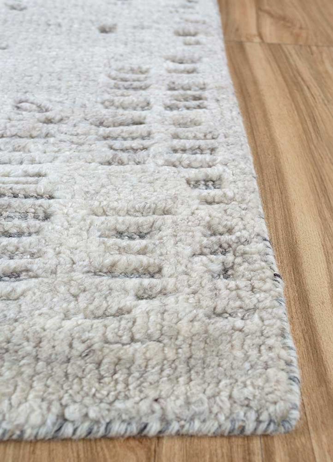 Wool Rug - 300 x 240 cm - light grey