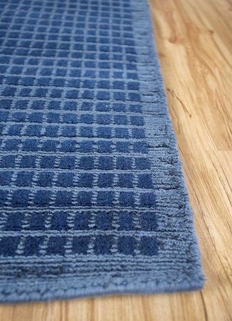 Wool Rug - 240 x 150 cm - blue