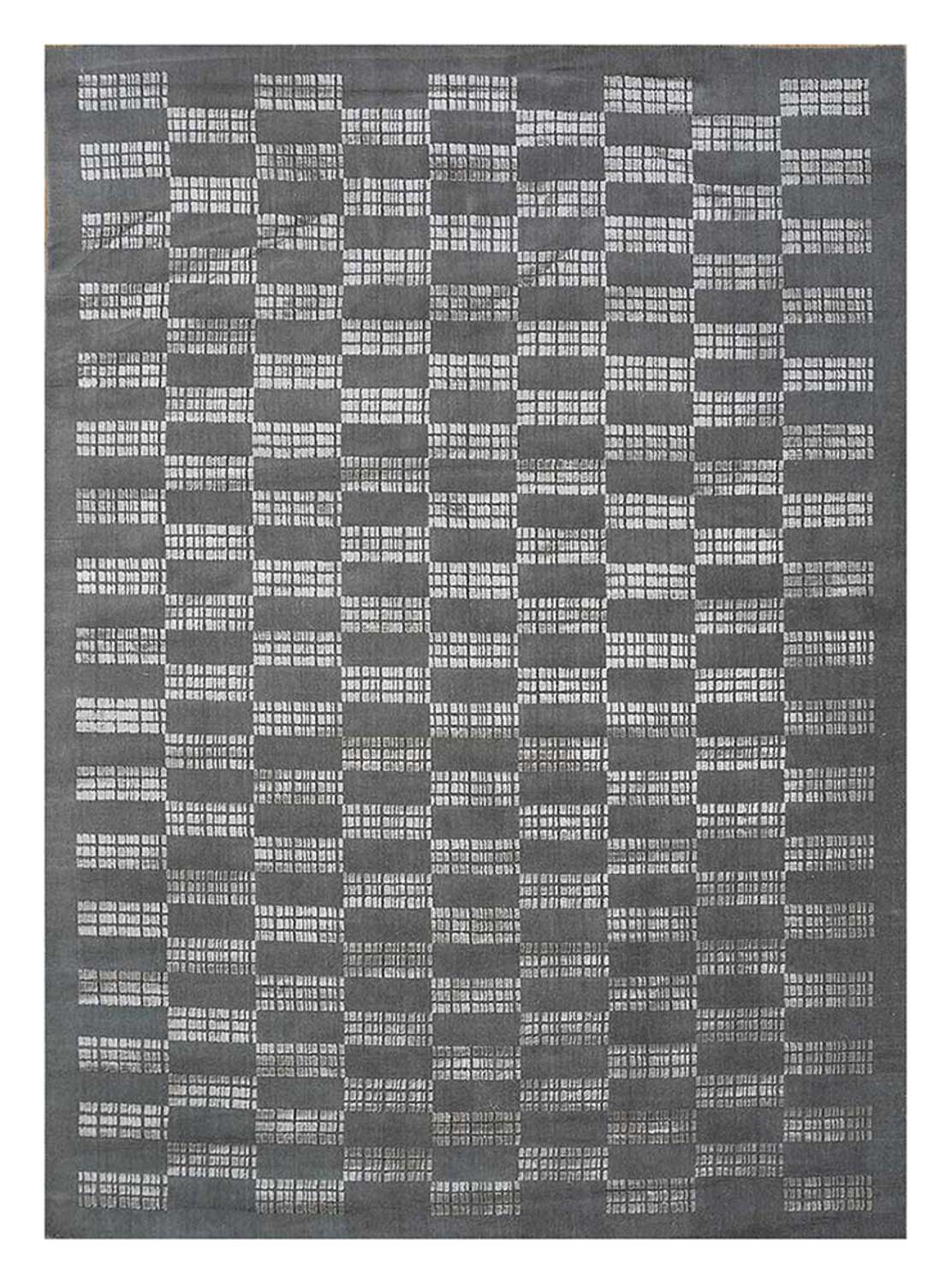 Wool Rug - 270 x 180 cm - black and white