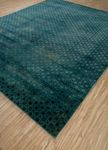 Wool Rug - 300 x 240 cm - petrol blue